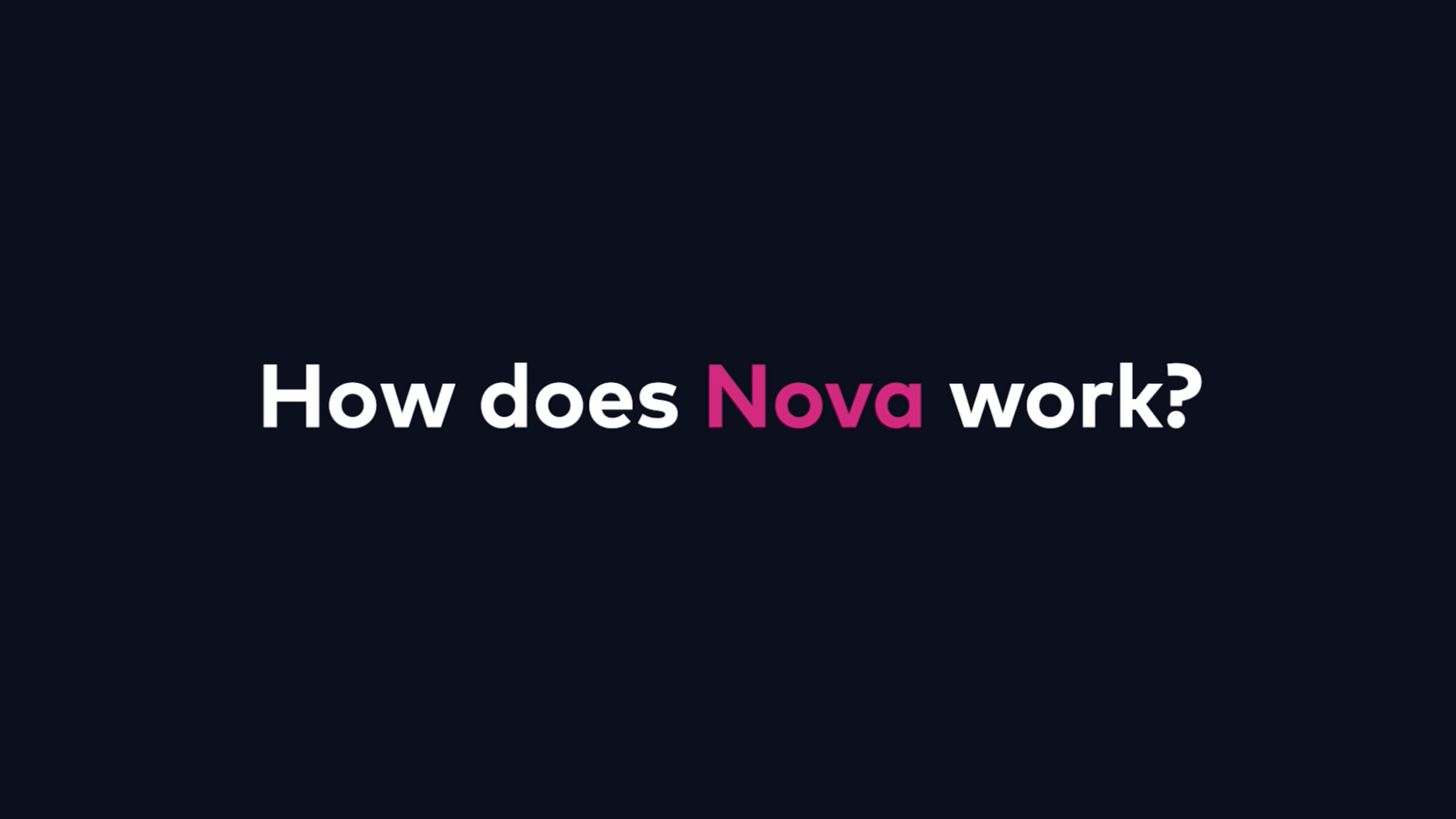 How does social display with Nova work (1)
